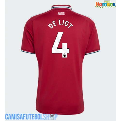 Camisa de time de futebol Manchester United Matthijs de Ligt #4 Replicas 1º Equipamento 2026-27 Manga Curta